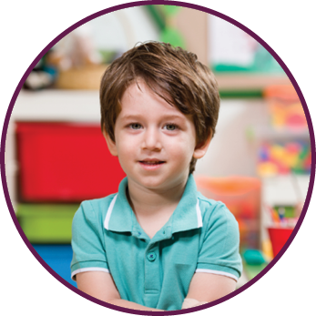 Preschooler in classroom