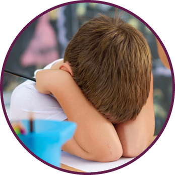 Cute boy is not happy at kindergarten  Harness and support for children at early age 